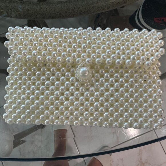 Neiman Marcus Pearl Clutch Purse - Picture 2 of 5